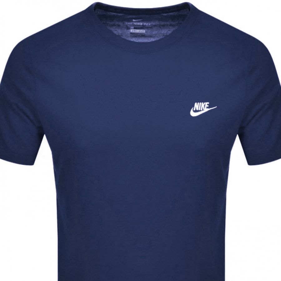 Alternative Image for ProductNike Crew Neck Club T Shirt Navy2